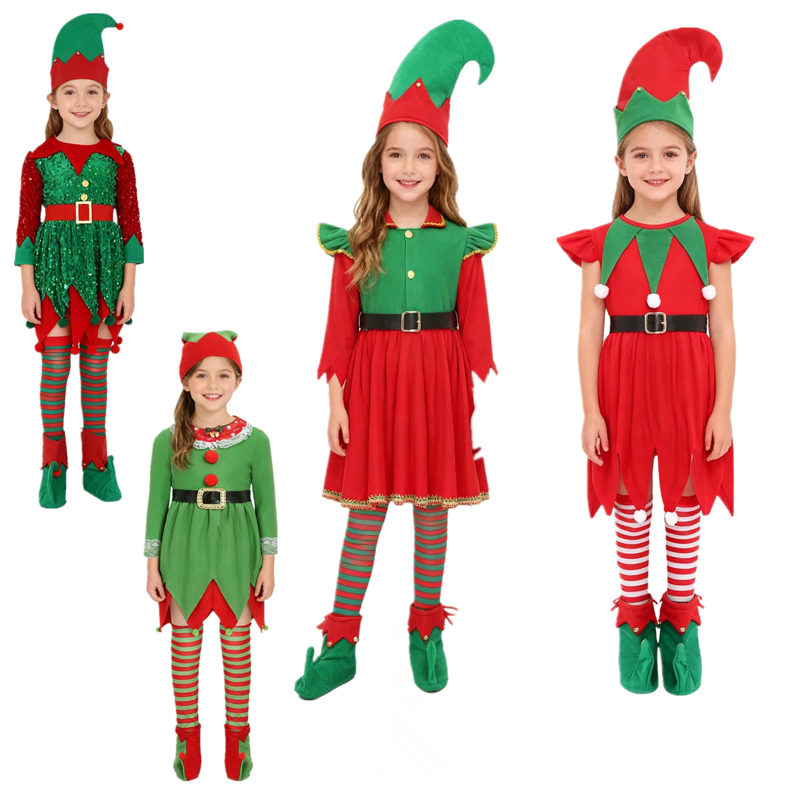 Elf Girl Christmas Costume San - Elf Costume Christmas review and price
