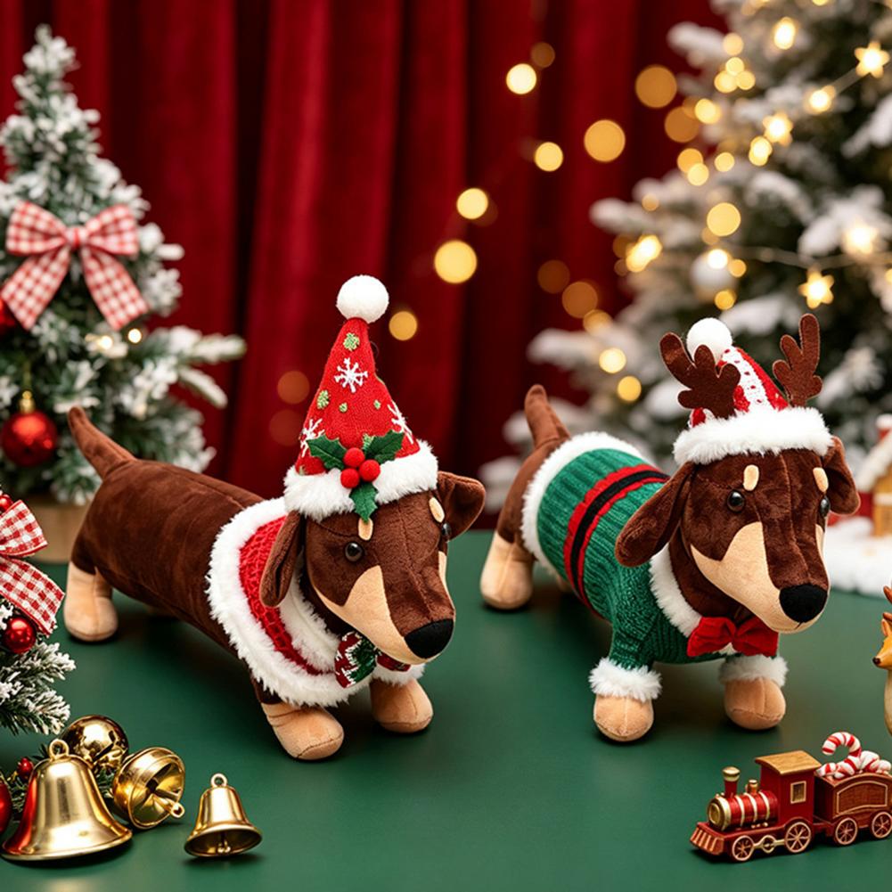 Dachshund Christmas Plush Toy  - Santa Hat Plush review and price