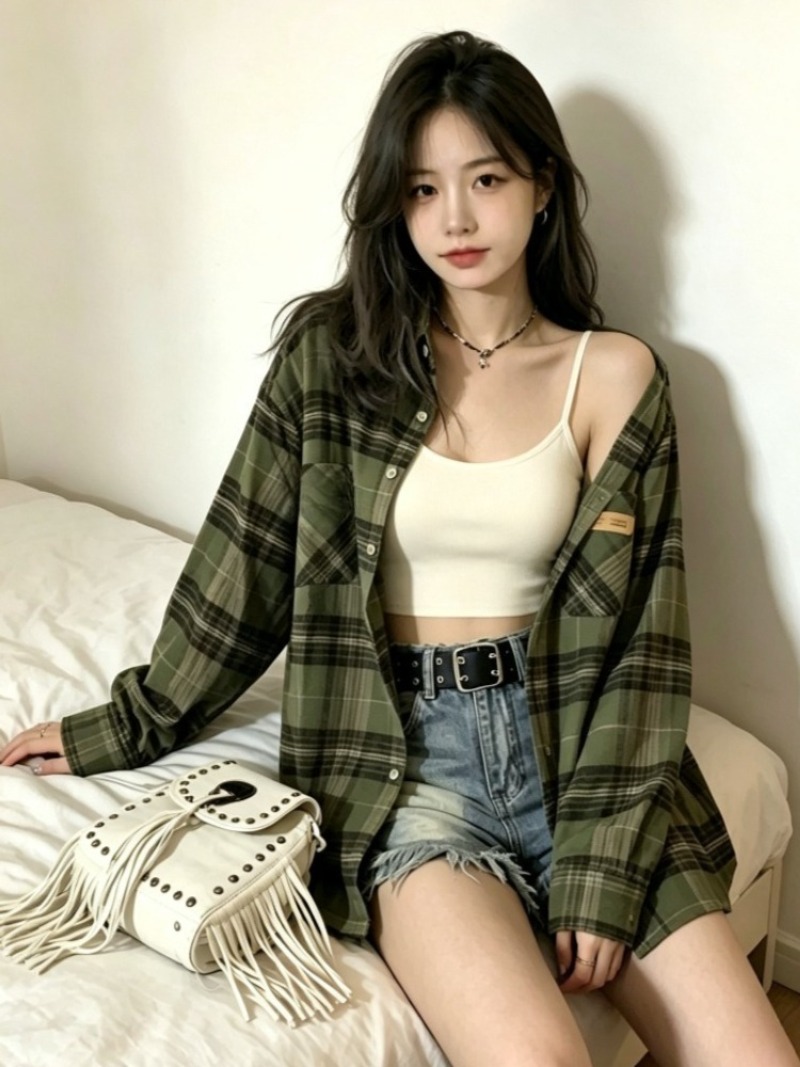 Plaid Shirts Women Retro Turn- - Christmas Throw Blanket review and price